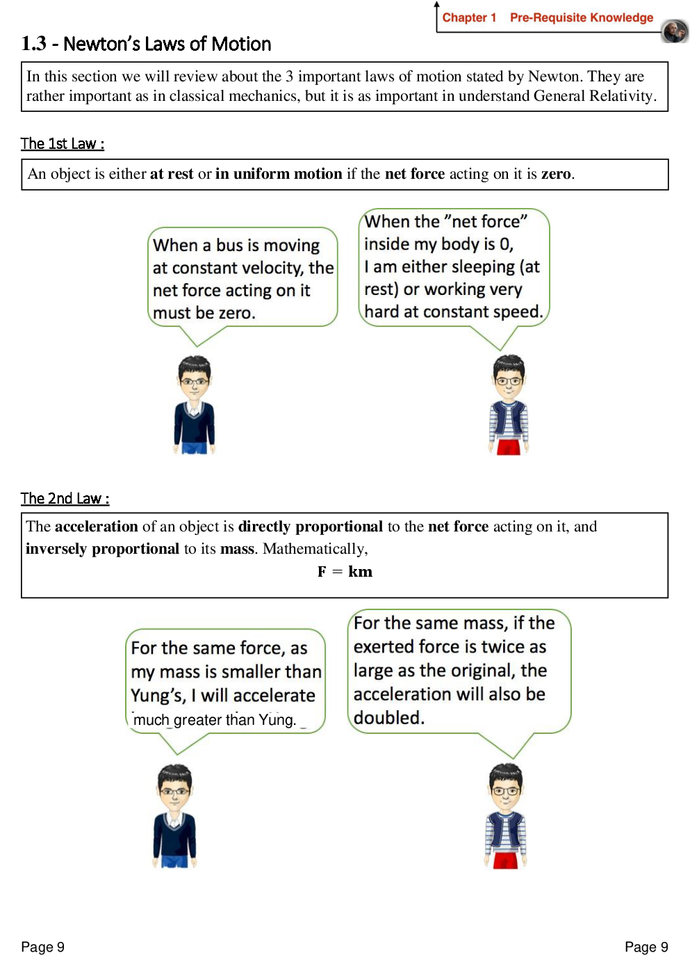 Exercise page from NSS Physics Insight - A short introduction to Special Relativity